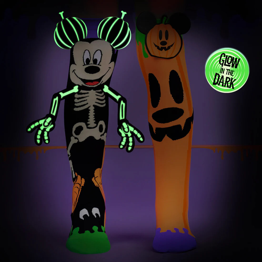 Mickey Glow in The dark Sokken