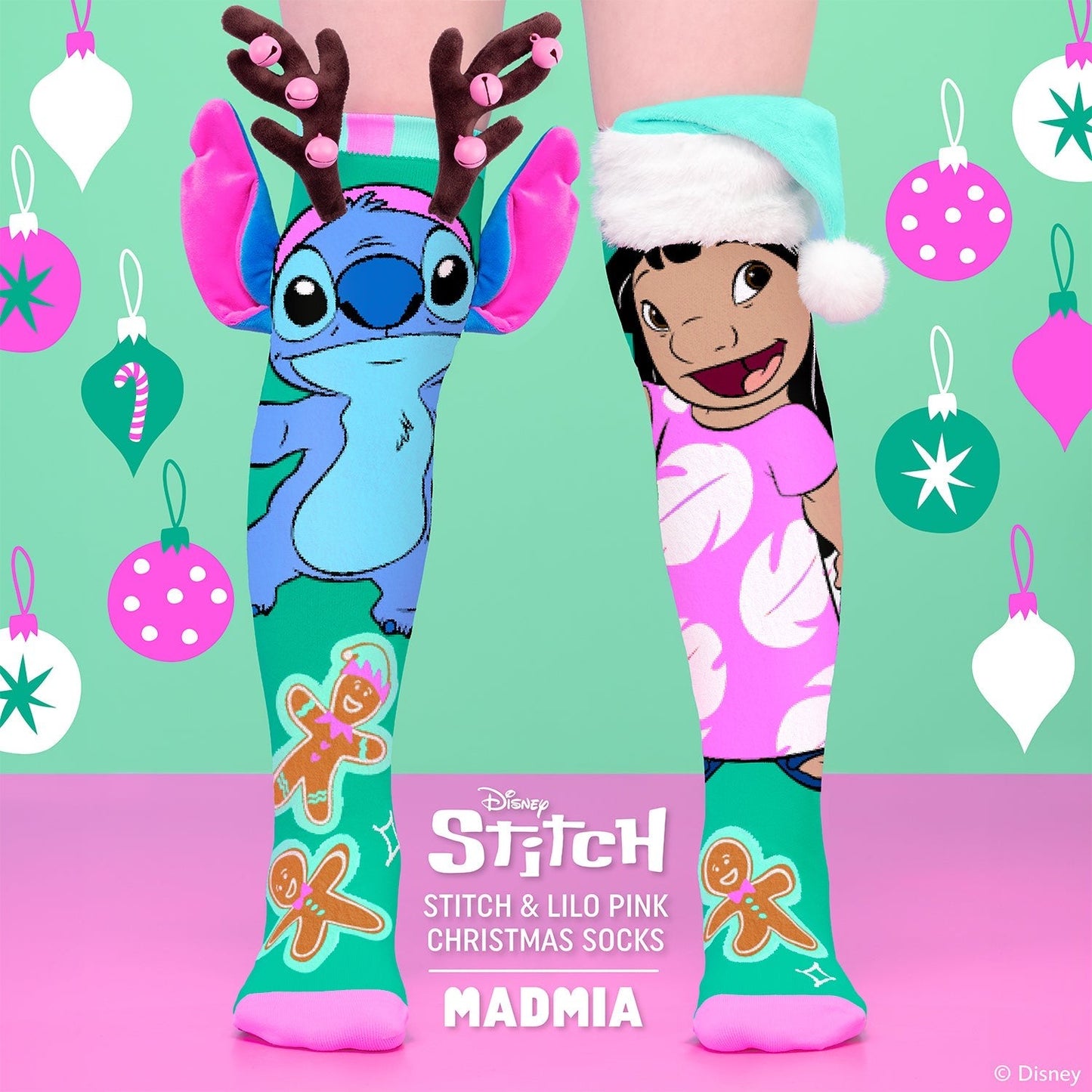 LILO & STITCH'S GINGERBREAD KERST SOKKEN